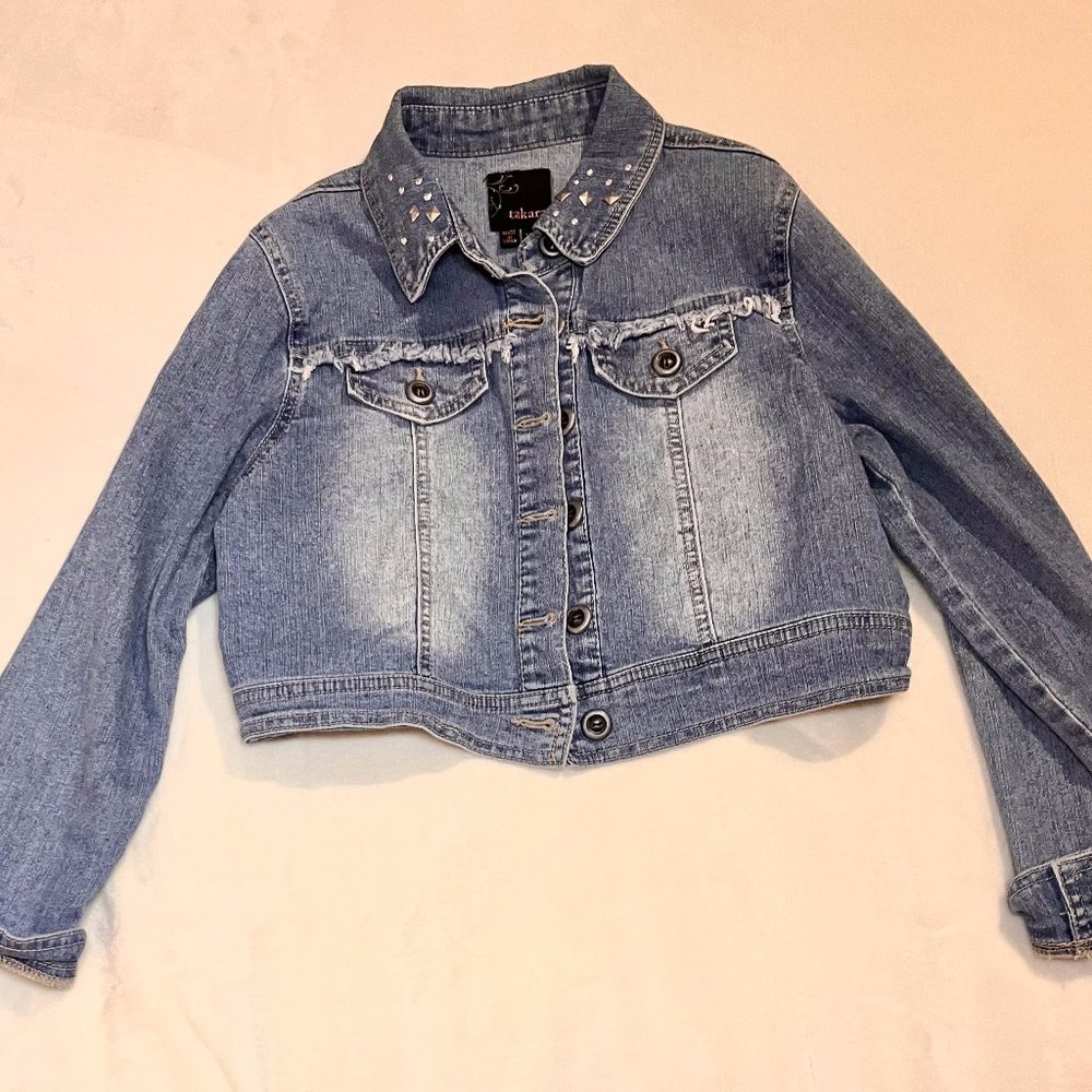 Girl's Studded Denim Jacket!